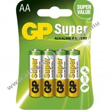 GP elem Super alkli AA (ceruza elem) 4db/csom.