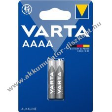 Varta Alkaline elem Piccolo, AAAA, LR61 4061 Professional Electronics  2db/csomag