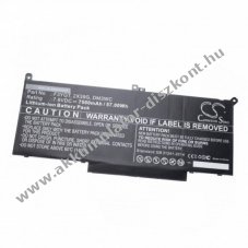 Helyettest Akkumultor Dell Latitude 12 7000 tpus F3YGT 7500mAh