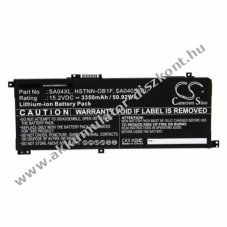 Helyettest Akkumultor HP Envy X360 15-DS0002NC 3350mAh