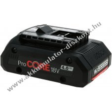 Eredeti Akkumultor Bosch ProCORE18V 4,0Ah Li-Ion 1600A016GB