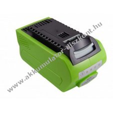 Helyettest szerszmgp Akkumultor Greenworks tpus 24252, 2601102, 29282 40V, Li-Ion, 4000mAh