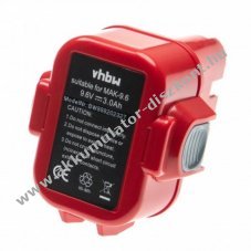 Helyettest Akkumultor Makita 6226DW tpus 192596-6 Ni-MH, 9.6V, 3000mAh