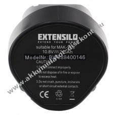 Helyettest EXTENSILO Akkumultor Makita CL100 2500mAh