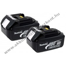 2db Eredeti Akkumultor szerszmgp Makita tpus BL1830 3000mAh  (2db-os szett)