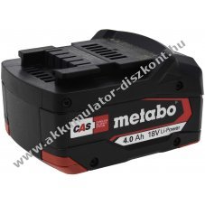 Eredeti Metabo 18V Li-Ion Power Akkumultorpack Akkumultor Ultra-M 4,0Ah tpus 625591000 ESCP