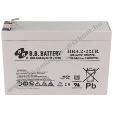 lom Akkumultor 12V 4Ah B.B. Battery HR4.2-12FR csatlakoz: F2