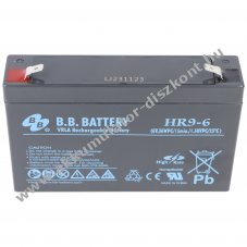 lom Akkumultor B.B. Battery HR9-6 6V 9Ah csatlakoz F2