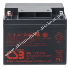 CSB HRL 12150W 12V, 37,5Ah csatlakoz: M6