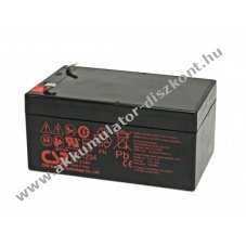 lom Akkumultor 12V 3.4Ah ( CSB / Hitachi) tpus CSB-GP1234, VDS, csatlakoz:F1
