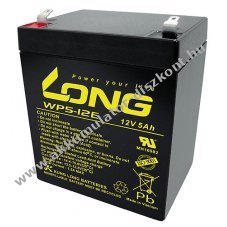 lom Akkumultor Long (Kung Long) tpus WP5-12E ciklusll, ciklikus 12V 5Ah csatlakoz: F2