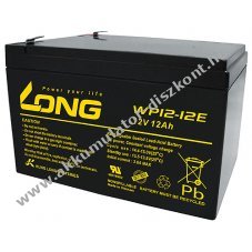 lom Akkumultor Long (Kung Long) tpus WP12-12E ciklusll, ciklikus 12V 12Ah csatlakoz: F2