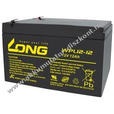 lom Akkumultor Long (Kung Long) tpus WPL12-12 10-12 v lettartam 12V 12Ah csatlakoz: F2