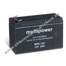 Helyettest Akkumultor permetez gphez 12V 8Ah (Multipower) MP8-12C ciklusll, ciklikus