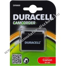 Duracell Akkumultor Canon FS10 Flash Memory Camcorder (BP-808) (Prmium termk)