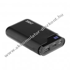 3SXIT USB-C Powerbank/v�szt�lt� 6000mAh fekete
