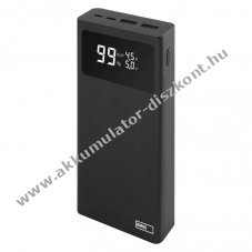 EMOS Powerbank BETAQ 20, 20000mAh, 22.5 W, fekete