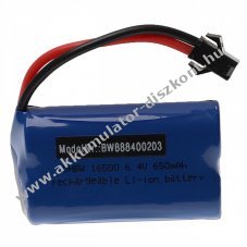 Helyettest modell / RC Akku 6.4V, Li-Ion, 650mAh, SM-csatlakoz