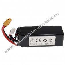 Helyettest modell / RC Akku 18.5V, Li-Polymer 1800mAh, XT60-csatlakoz, 108mm x 36mm x 34mm