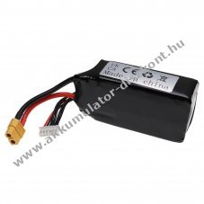 Helyettest modell / RC Akku 18.5V, Li-Polymer, 2000mAh, XT60-csatlakoz, 91mm x 36mm x 45mm