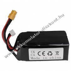 Helyettest modell / RC Akku 22.2V, Li-Polymer, 1800mAh, XT60-csatlakoz, 91mm x 36mm x 52mm