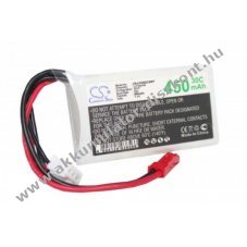 Helyettest modell / RC Akku LiPo 7.4V 450mAh