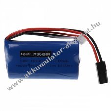 Helyettest modell / RC Akku 7.4V, Li-Ion, 1500mAh, 5500-2P, XH 2.54-3P csatlakoz