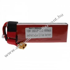 Helyettest modell / RC Akku 7.4V, Li-Polymer, 6000mAh, XT60 csatlakoz