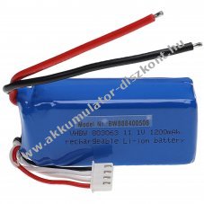 Helyettest modell / RC Akku 11.1V, Li-Polymer, 1200mAh, csatlakoz nlkl
