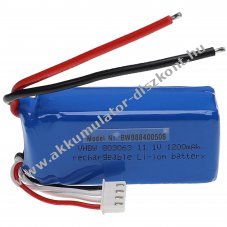 Helyettest modell / RC Akku 11.1V, Li-Polymer, 1200mAh, csatlakoz nlkl