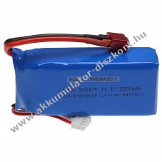 Helyettesítő modell / RC Akku 11.1V, Li-Polymer, 2000mAh, T csatlakozó