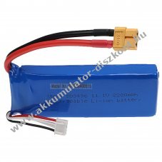 Helyettest modell / RC Akku 11.1V, Li-Polymer, 2200mAh, XT60 csatlakoz, 106mm x 34mm x 22mm