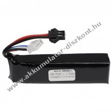 Helyettest modell / RC Akku 11.1V, Li-Polymer, 500mAh, SM csatlakoz