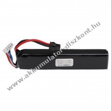 Helyettest modell / RC Akku 11.1V, Li-Polymer, 800mAh, SM csatlakoz, 101mm x 20mm x 15mm