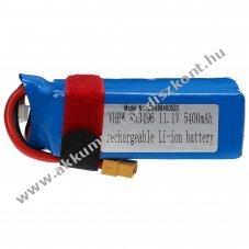 Helyettest modell / RC Akku 11.1V, Li-Polymer, 5400mAh, XT60 csatlakoz