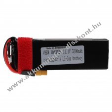 Helyettest modell / RC Akku 11.1V, Li-Polymer, 5200mAh, XT60 csatlakoz, 135mm x 44mm x 32mm