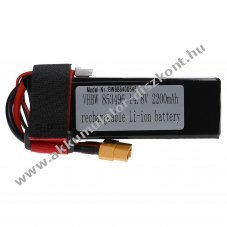 Helyettest modell / RC Akku 14.8V, Li-Polymer, 2200mAh, XT60 csatlakoz, 105mm x 36mm x 35mm