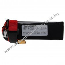 Helyettest modell / RC Akku 14.8V, Li-Polymer, 5200mAh, XT60 csatlakoz