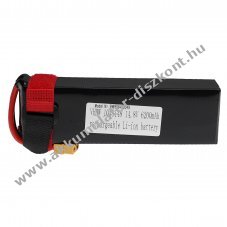 Helyettest modell / RC Akku 14.8V, Li-Polymer, 6200mAh, XT60 csatlakoz