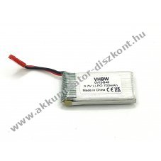 Helyettest modell Akkumultor Li-Po, 3.7V, 700mAh, csatlakoz: mini JST