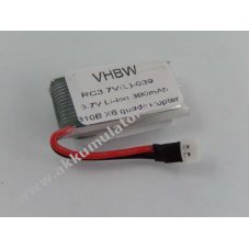 Helyettest Akkumultor 310B X6 quadrocopter, 3.7V, 390mAh
