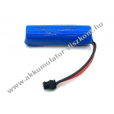 Helyettest modell / RC Akku 3.7V, Li-Ion, 1500mAh, SM csatlakoz