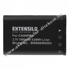 Helyettest EXTENSILO Akkumultor Casio Exilim EX-Z2000 tpus NP-90 1800mAh