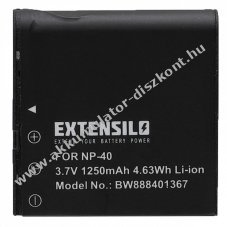 Helyettest EXTENSILO Akkumultor Casio tpus NP-40 1250mAh