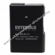 Helyettest EXTENSILO Akku Nikon D5600 tpus EN-EL14, 1100mAh