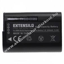 Helyettest EXTENSILO Akkumultor Panasonic Lumix DC-S5 2250mAh tpus DMW-BLK22