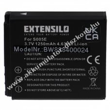 Helyettest EXTENSILO Akkumultor Panasonic tpus CGA-S005 1250mAh