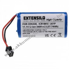 Helyettest EXTENSILO Akkumultor Ecovacs CEN330 tpus ICR18650 3S1P 3400mAh