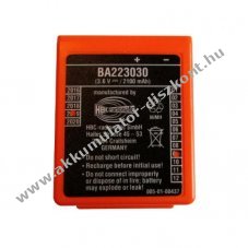 Eredeti HBC Akku tpus BA223000, BA223030, 3,6V 2100mAh orange, narancs