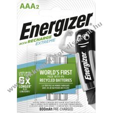 Energizer Extreme Akkumultor HR03 Micro AAA 800mAh 2db/csom.